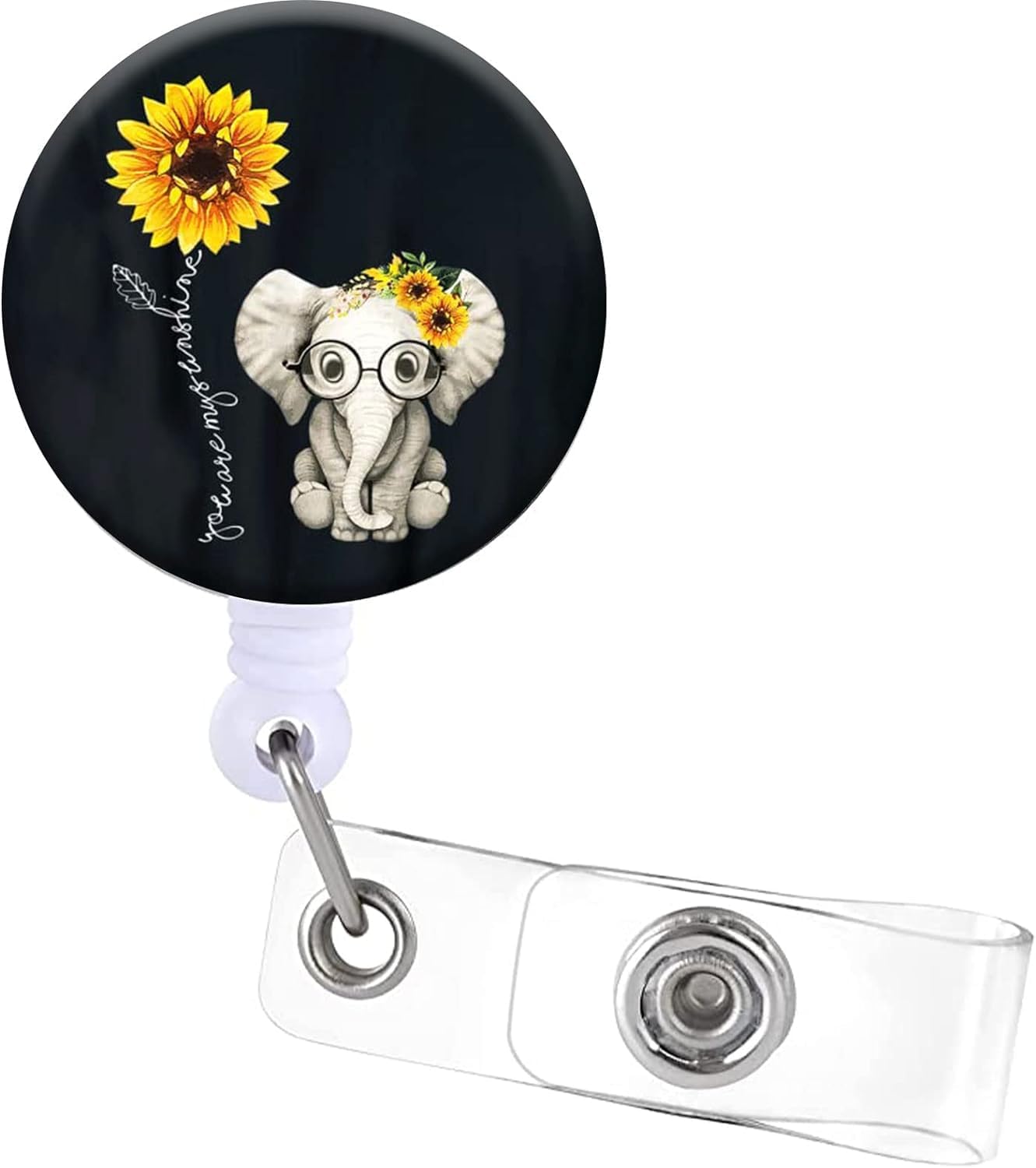 Cute Badge Holder,Badge Reels Retractable Keychain Heavy