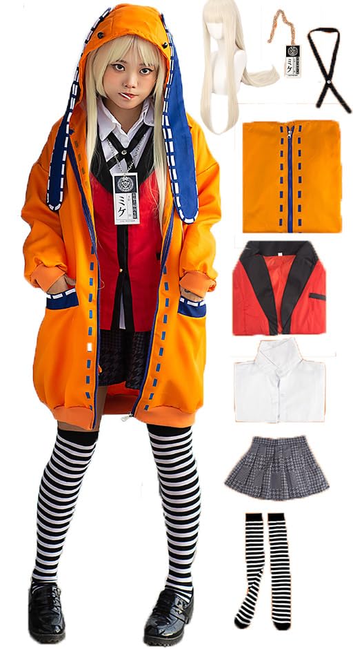 Yomozuki Runa Cosplay Women Costume Full Set School Uniform