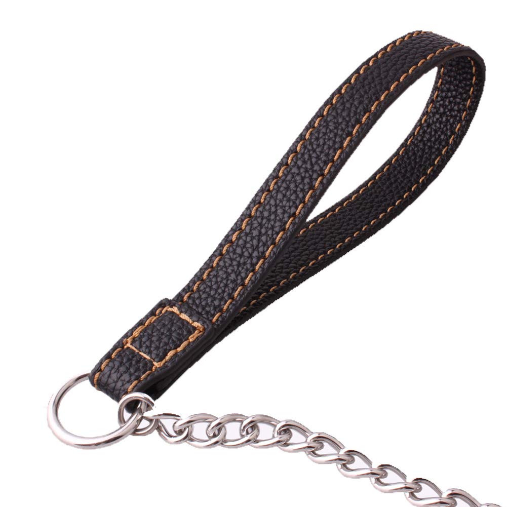 Correa para Perro de 8 mm con Cuerda de tracción de Acero Inoxidable antimordeduras para Perro