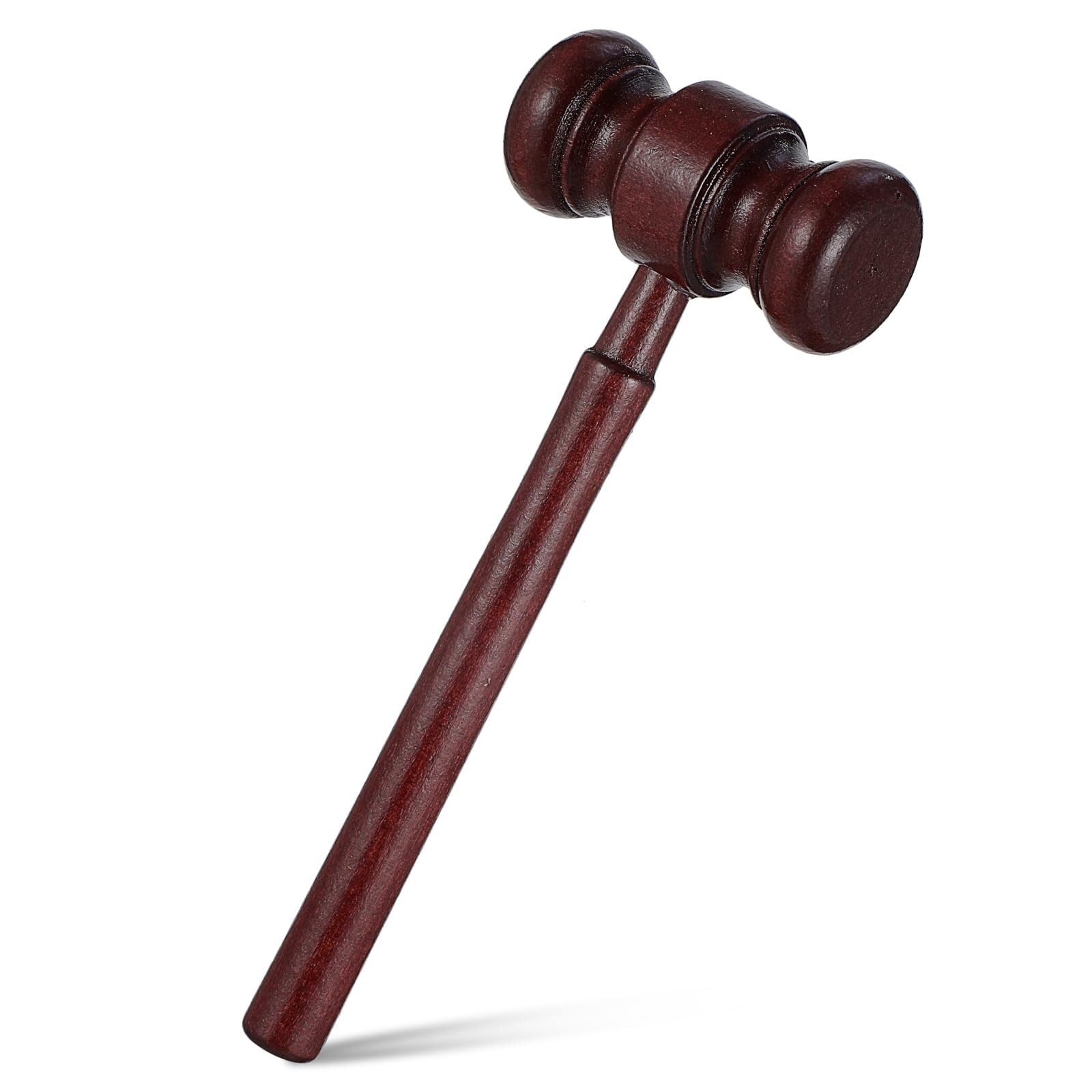 Martillo de juez de madera y accesorios de justicia para disfraces