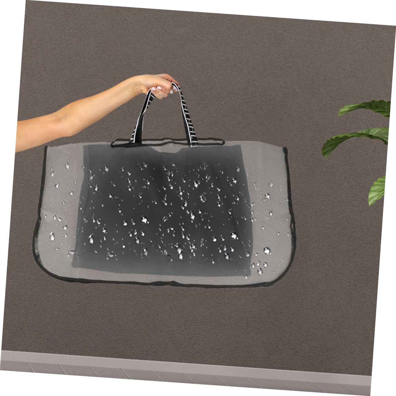 YARNOW 2pezzi Copertura Trasparente per Borsa Protezione Antipioggia per Borse Tote e Zaini Leggera e Facile da Trasportare