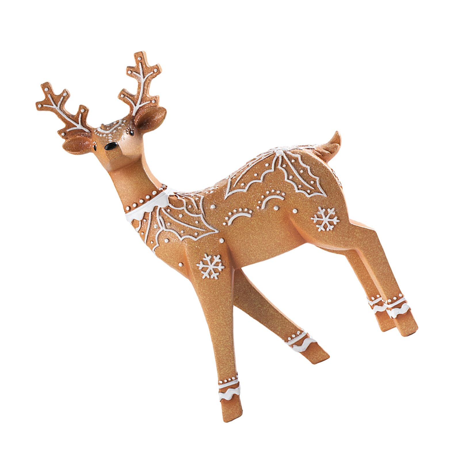 Figurine de renne pour fête Baluue en résine, décoration de bureau et centre de table de Noël