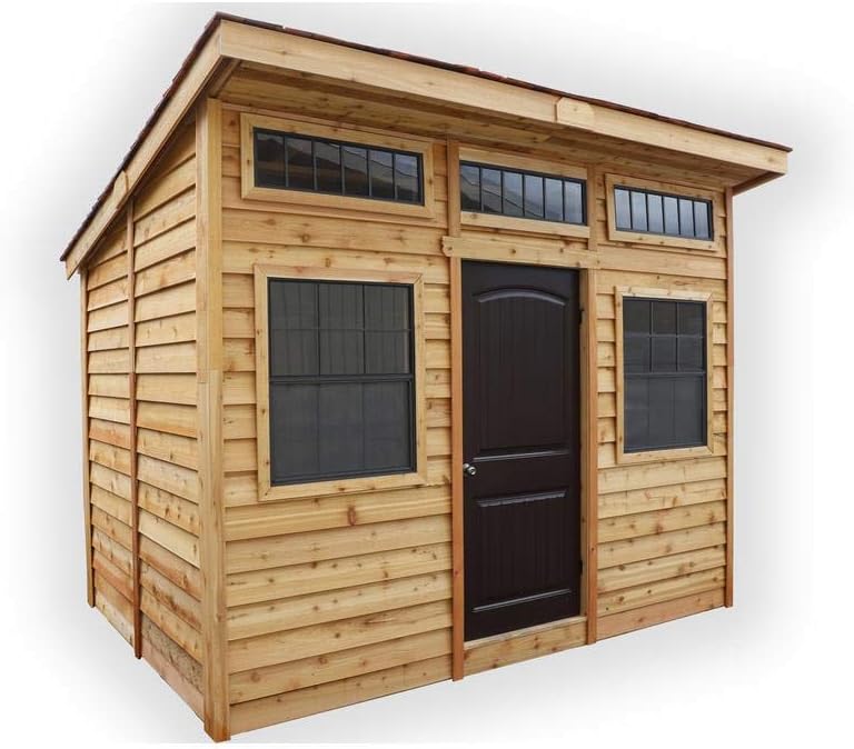 Outdoor Living Today Studio 12x8 Cedar Garden Shed- ON SALE NOW