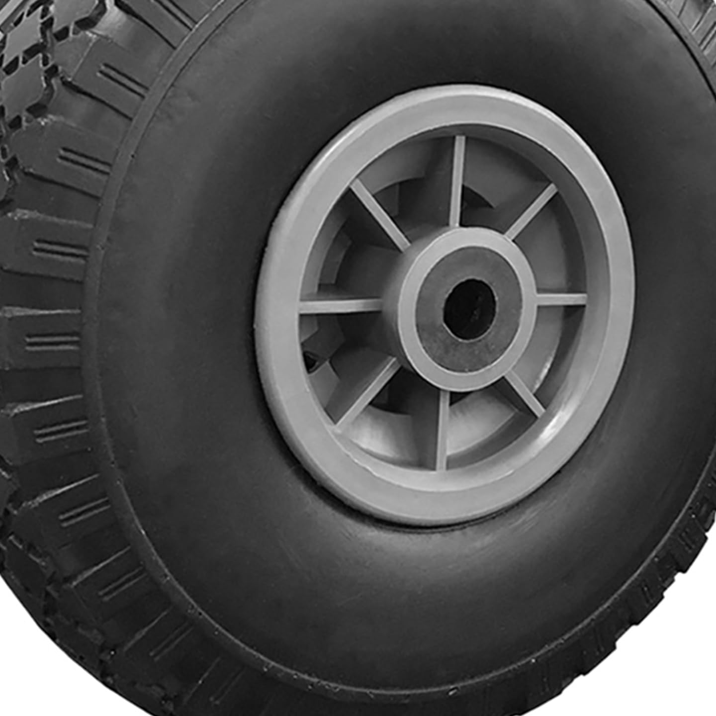 Pedkit Roue De Diable Increvable 2 Pcs - Caoutchouc 4.10/3.50-4 (260 X 83 Mm) Pour Chariot Et Brouette