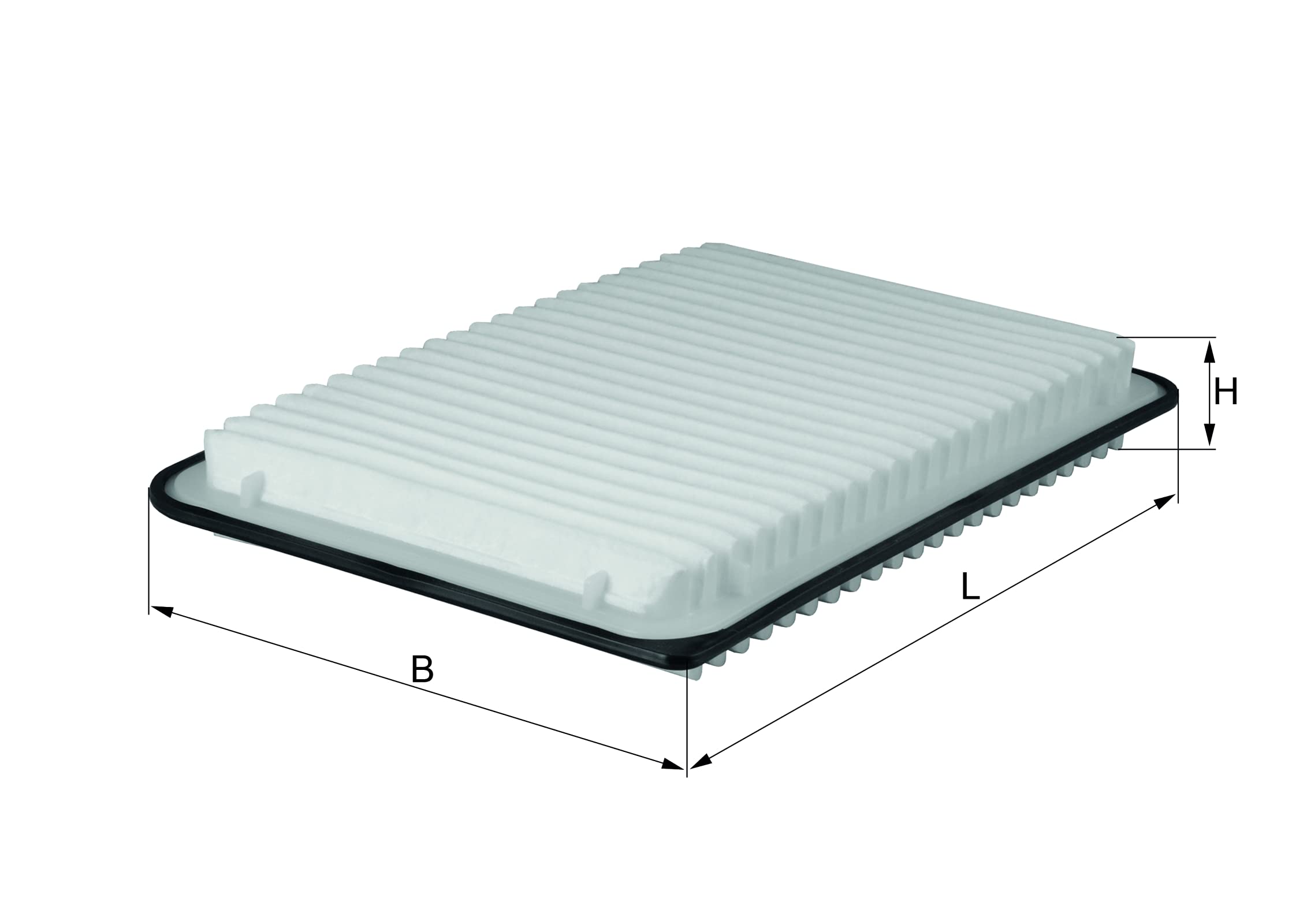 MAHLE LX 1921 Luftfilter - Passend Für MAZDA 2 (DE/DH) U.a., 314.5x200x37 Mm