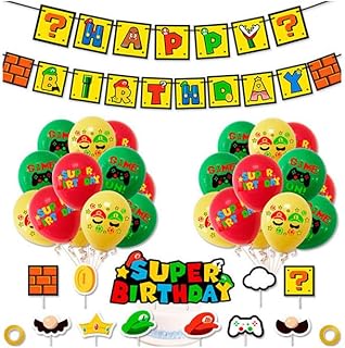 Pack Decoración Cumpleaños Super Mario