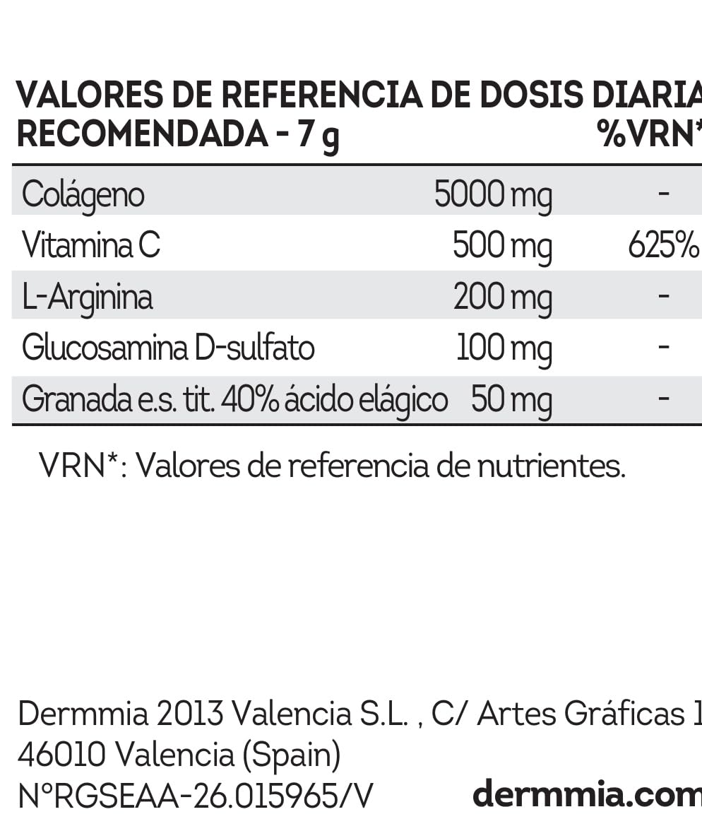 Dermmia Intense Regeneration 180 g – Colágeno Marino en Polvo con Activos Regeneradores | Suplemento Antiedad Piel, Pelo y Articulaciones