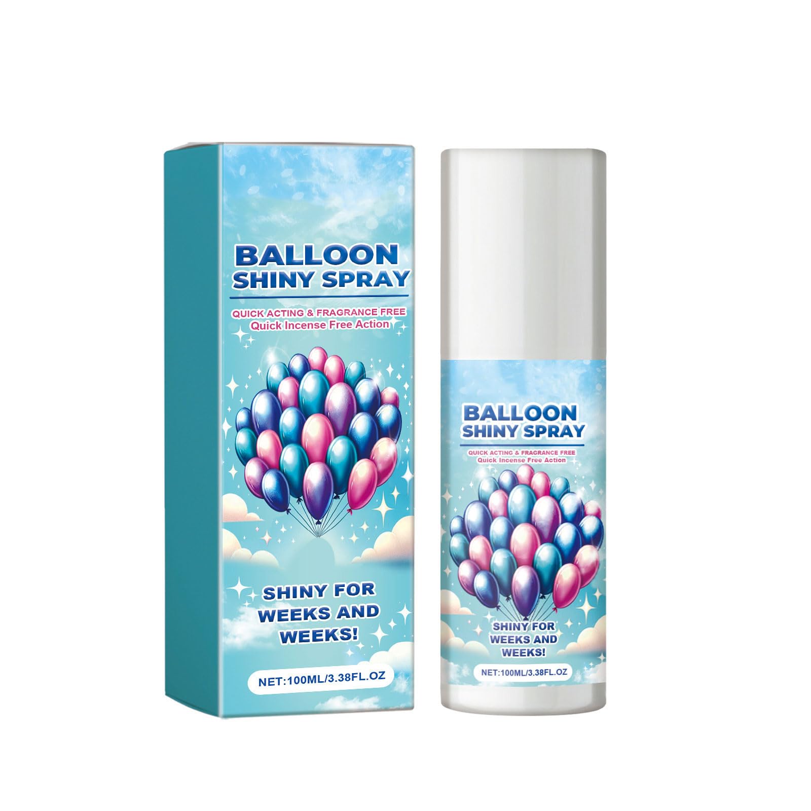 Buxuaaaa 1 Bottle Spray Antied Fading Enhances Gloss Oxidation 100Ml Balloon Liquid For Birthday Parties Decors Balloon Brighteners