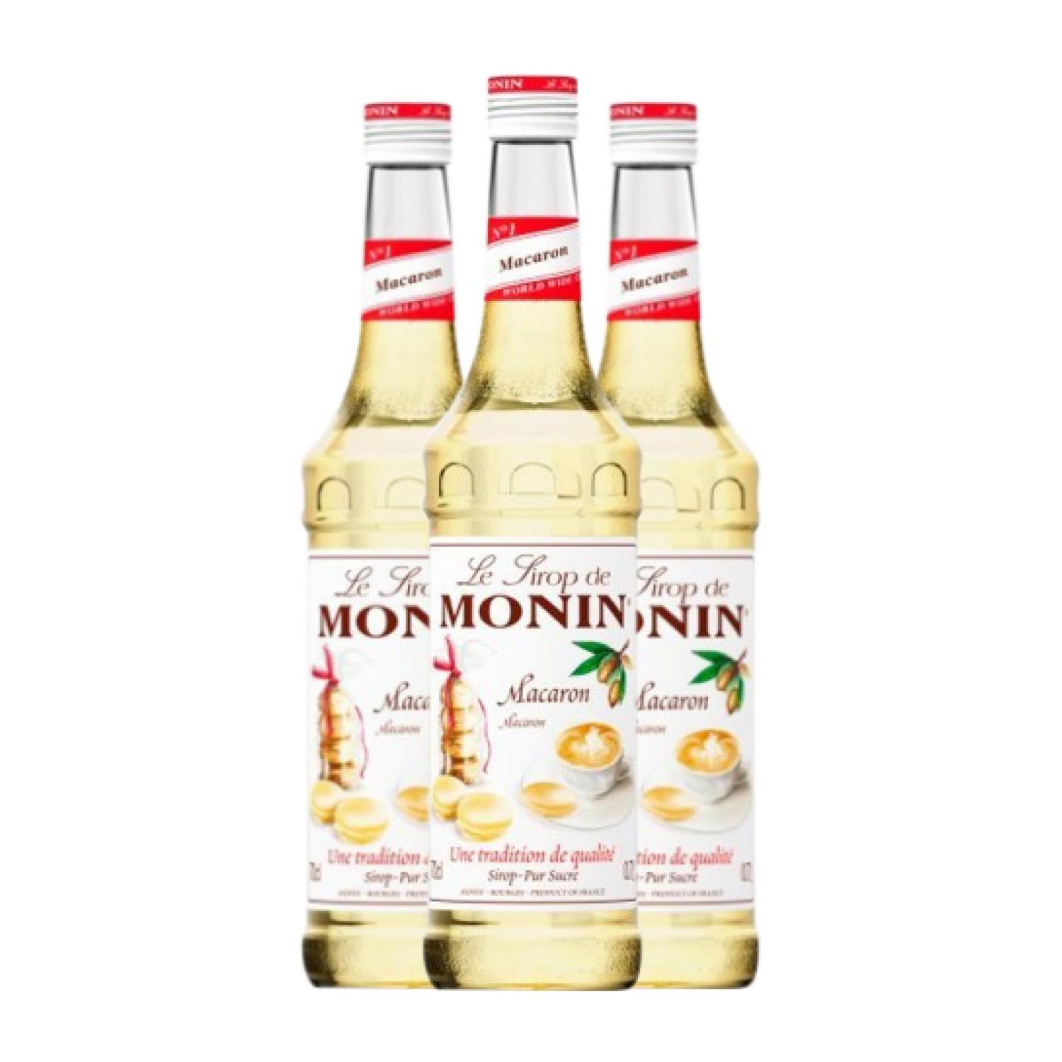 Schnapp MoninCocktail Sirope Macaron 70 cl (Caja de 3 Botellas de 70 cl)
