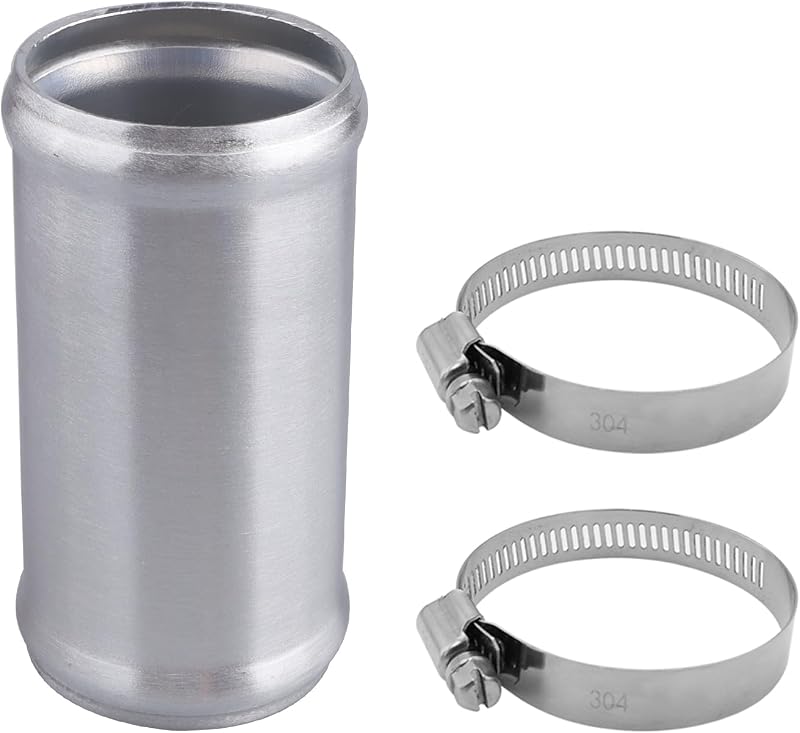 Tubo emendador reto de alumínio para intercooler AC PERFORMANCE OD 57 mm – 10,16 cm com abraçadeiras