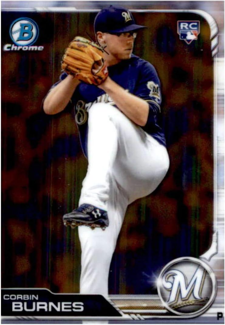 2019 Bowman Chrome #32 Corbin Burnes Milwaukee Brewers Rookie Baseball Card