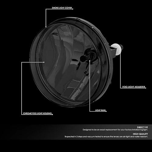 Miniatura 2 de DNA MOTORING FL-ZTL-315-SM - Luz antiniebla para el lado del conductor y del pasajero, mejora la visibilidad compatible con GMC Sierra 1500 2500HD