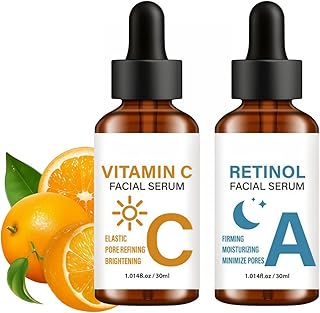 Set de suero de vitamina C y retinol, suero f...
