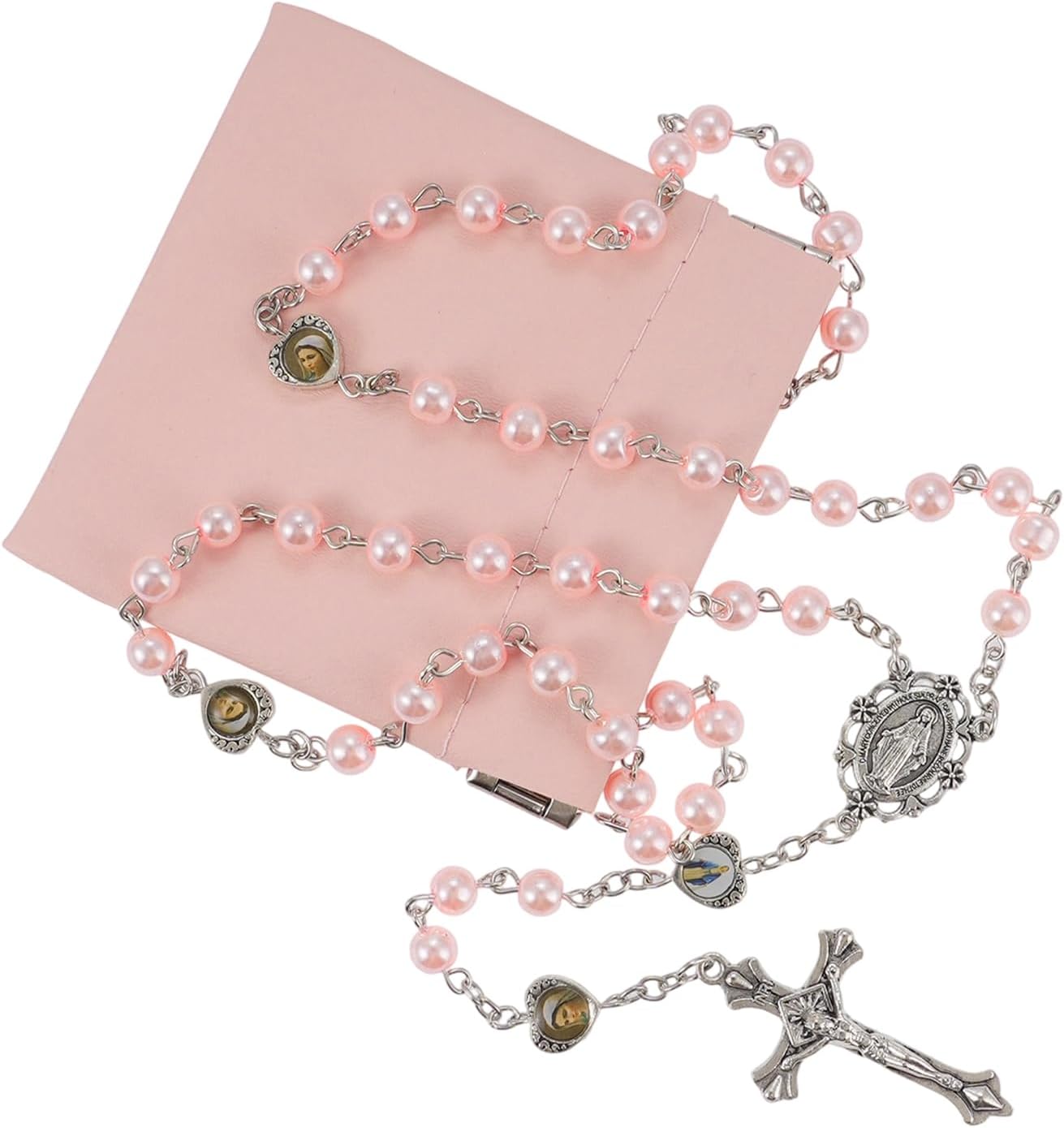 Rosary Beads Catholic, Rosary Necklace with Leather Pouch with Magnetic Top Bag for Men and Women Christian Gifts - Image 8