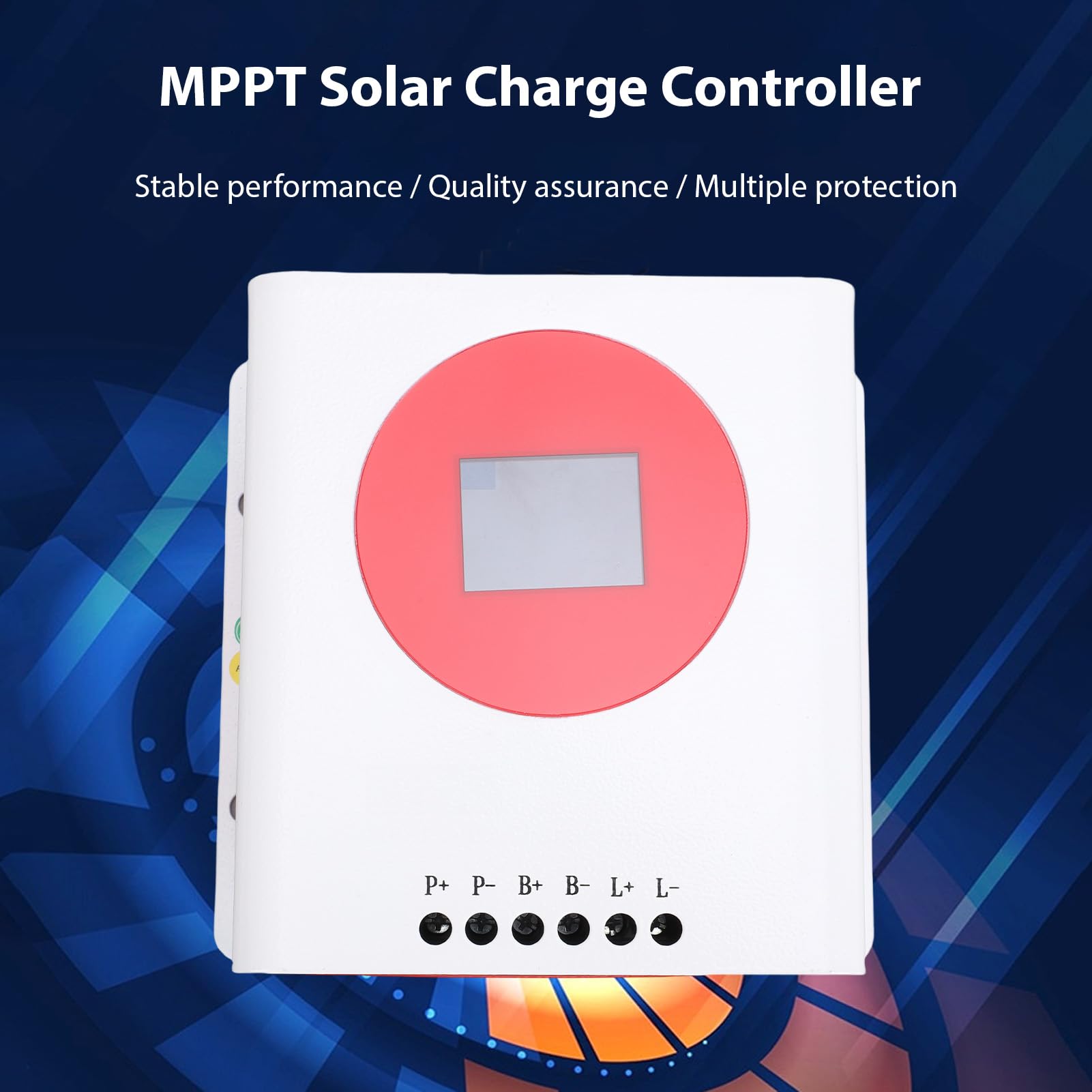 Kontroler ładowania Słonecznego 60A MPPT, 12V 24V 48V Automatyczne Rozpoznawanie Baterii Panelu Słonecznego Inteligentny Regulator z Podwójnym Portem USB Wyświetlacz LCD