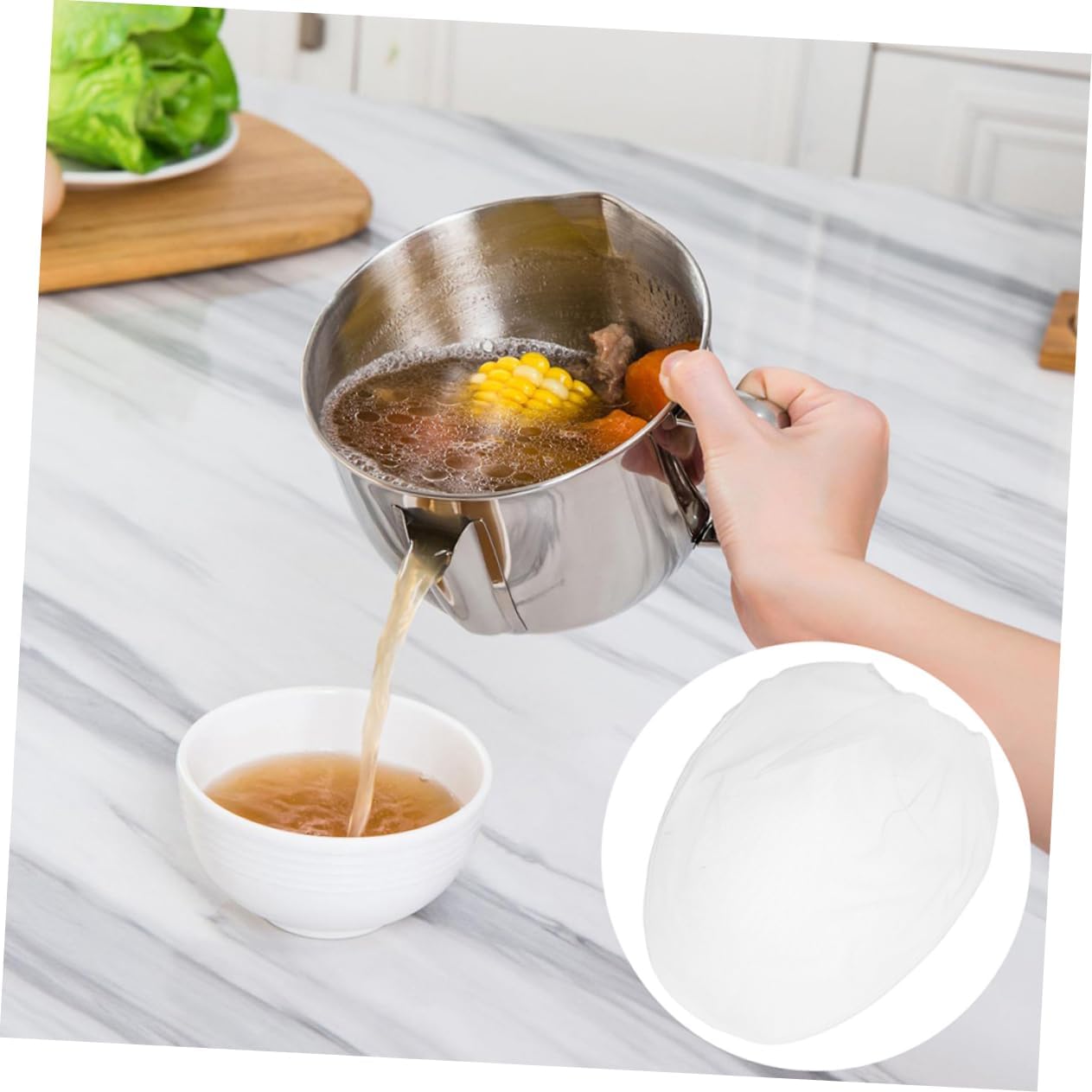 6pcs Paint Strainer Filter Bags Elastic Opening Durable Mesh Paint Strainer for Efficient Filtration for Gardening Hydroponics and Sprayers