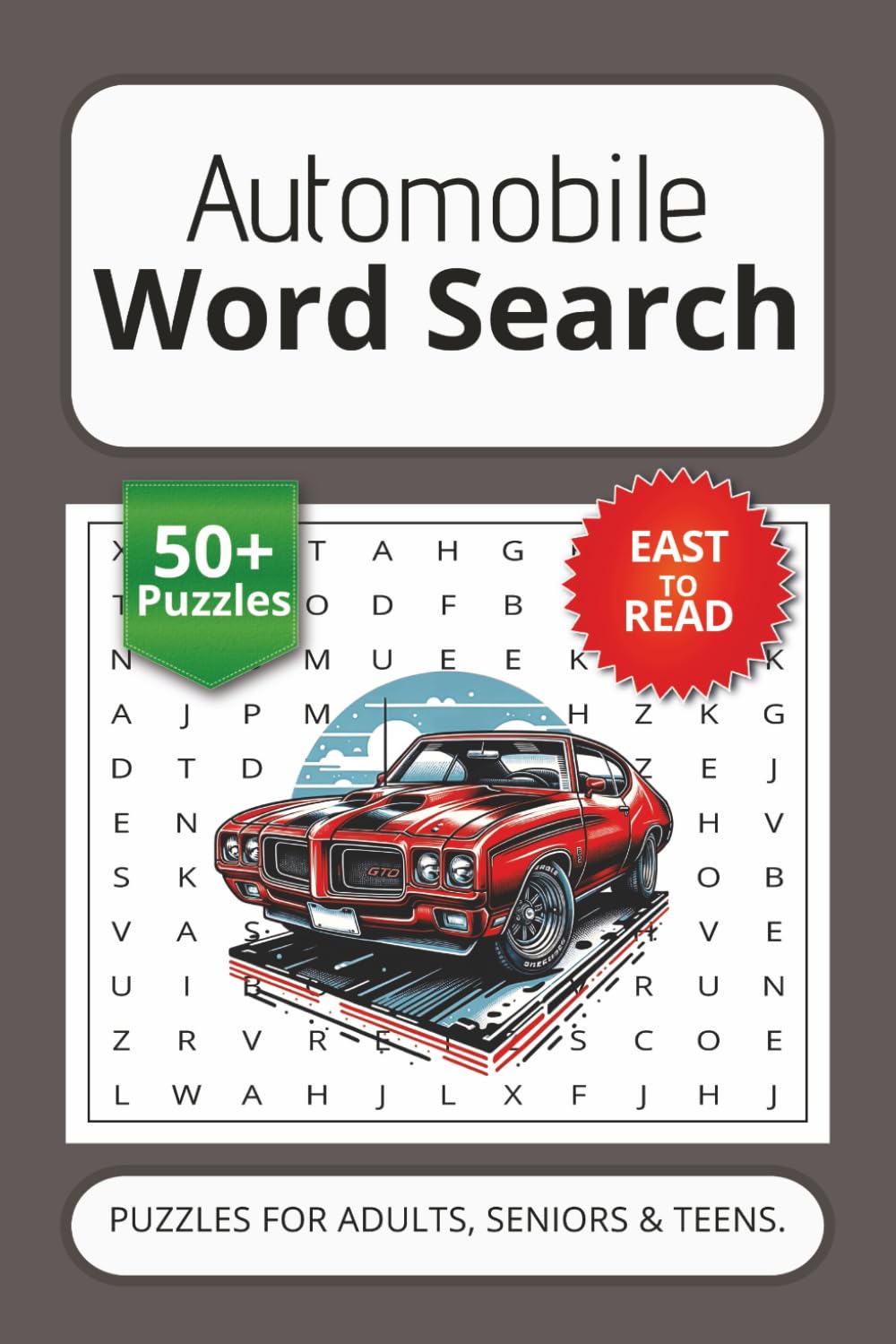 Automobile Word Search Puzzle Book: Word Searches With Easy to Read Print about Automative, Automobile, Cars, Mechanics and More | 6x9 inches, 110 ... Gift for Vacation, Holidays and Free Times