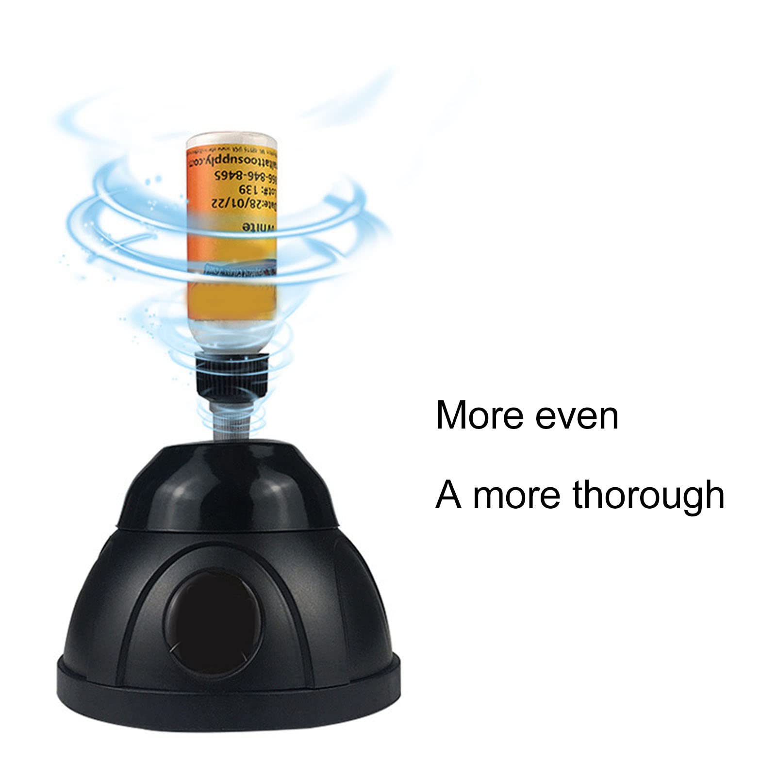 Liquid Vortex Mixer, Nagellack Rührer Paint Mixer 7000 RPM Mehrzweck Mini Vortex Mischer, Wiederaufladbarer Elektrischer Schüttelmischer für Flüssige Pigmente(Schwarz)