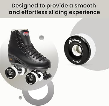 Sure-Grip Fomac Harmony Skates Indoor Wheels, Set of 8