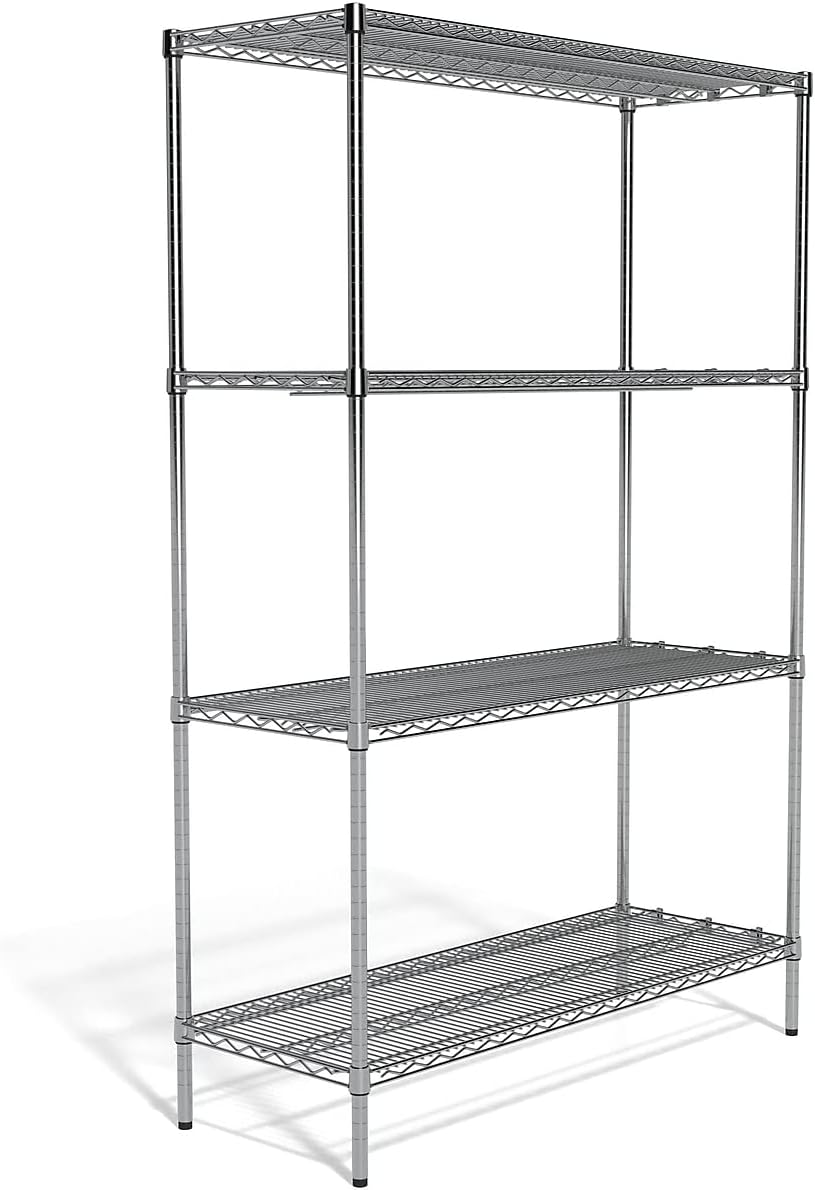 Staples 306977 Wire Shelving 4 Shelves 72Inch X 48Inch X