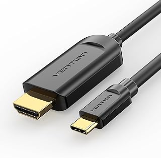VENTION USB C to HDMI Cable, [4K,High-Speed] 3FT USB Type C to HDMI Cable for Home Office,Thunderbolt 3 Compatible with MacBook Pro/Air 2020, iPad Air 4, iPad Pro 2021, iMac, Galaxy S20,TV,and More