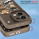 Pikkme Back Cover for Oppo Reno 13 5G | 3D Cartoon Silicone Case Cute & Fun Full Protective Bumper Cover (Brown) gallery image