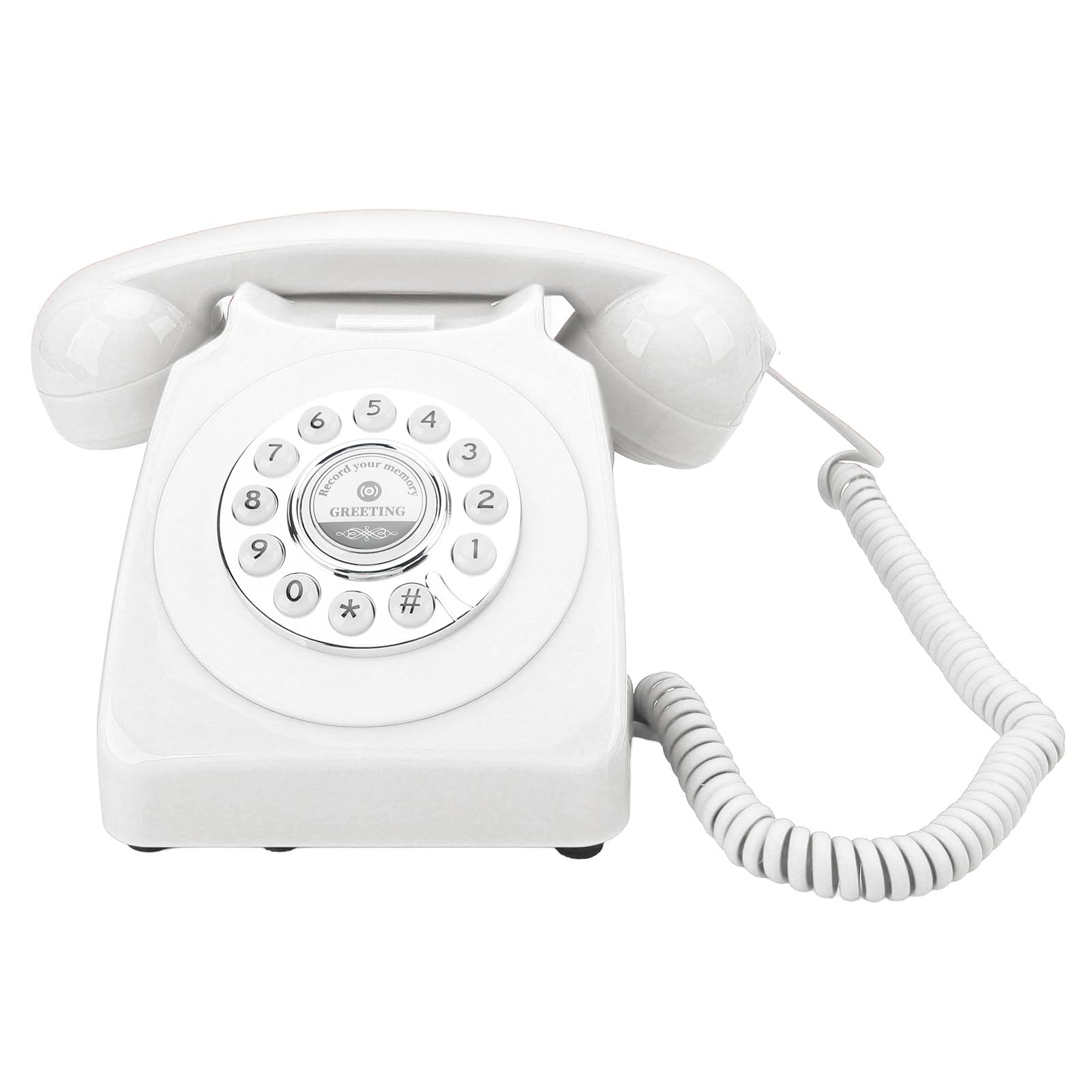 Księga Gości Audio do Telefonu, Wszechstronna pamięć 8 GB, Wygodna Księga Gości Audio na imprezę (Biały)