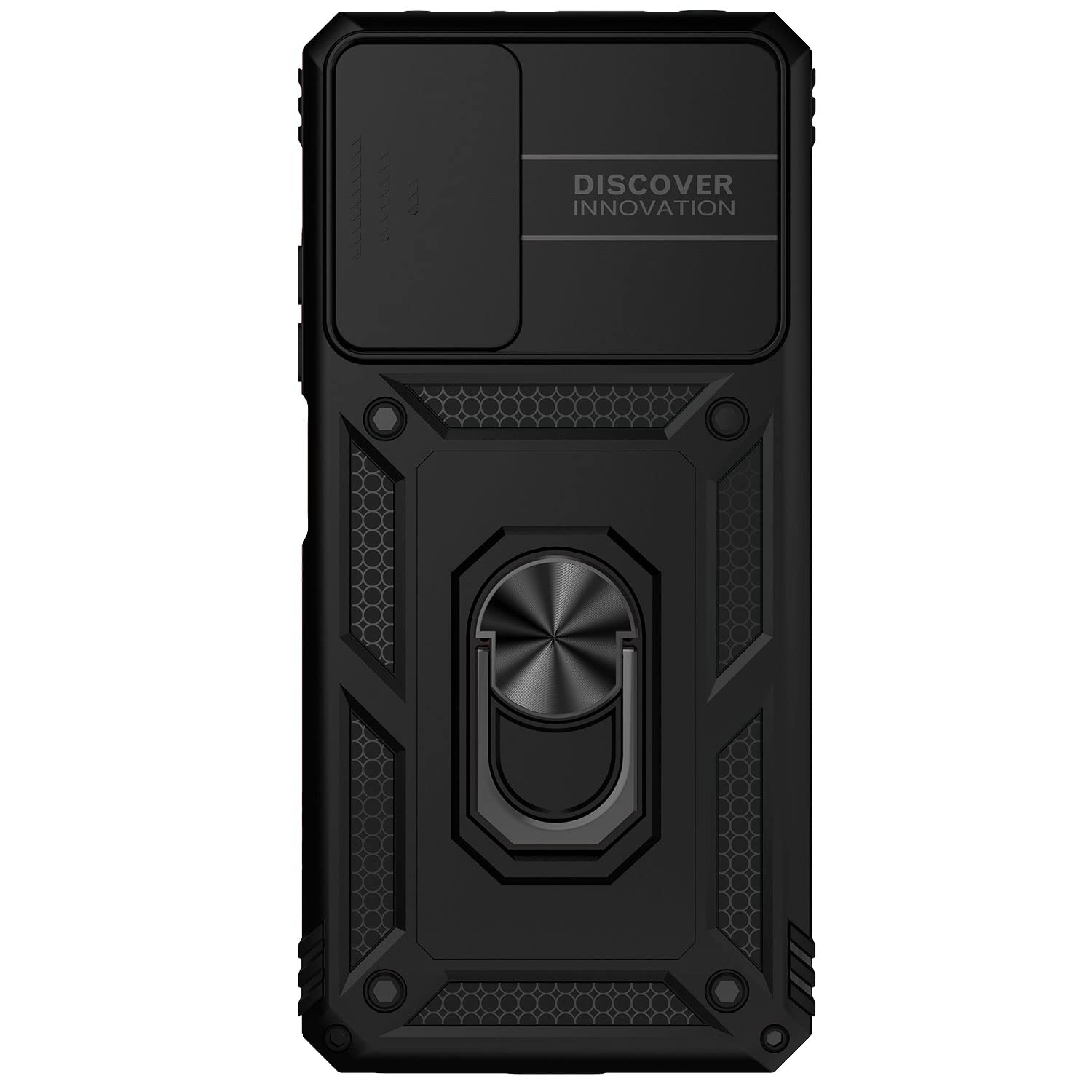 COMAKU Cover Armor per Xiaomi Redmi Note 13 Pro 5G/ Poco X6 5G, Custodia TPU +PC Antiurto con Anello Supporto [con 2 Pezzi Vetro Temperato Pellicola Schermo ] - Rosso