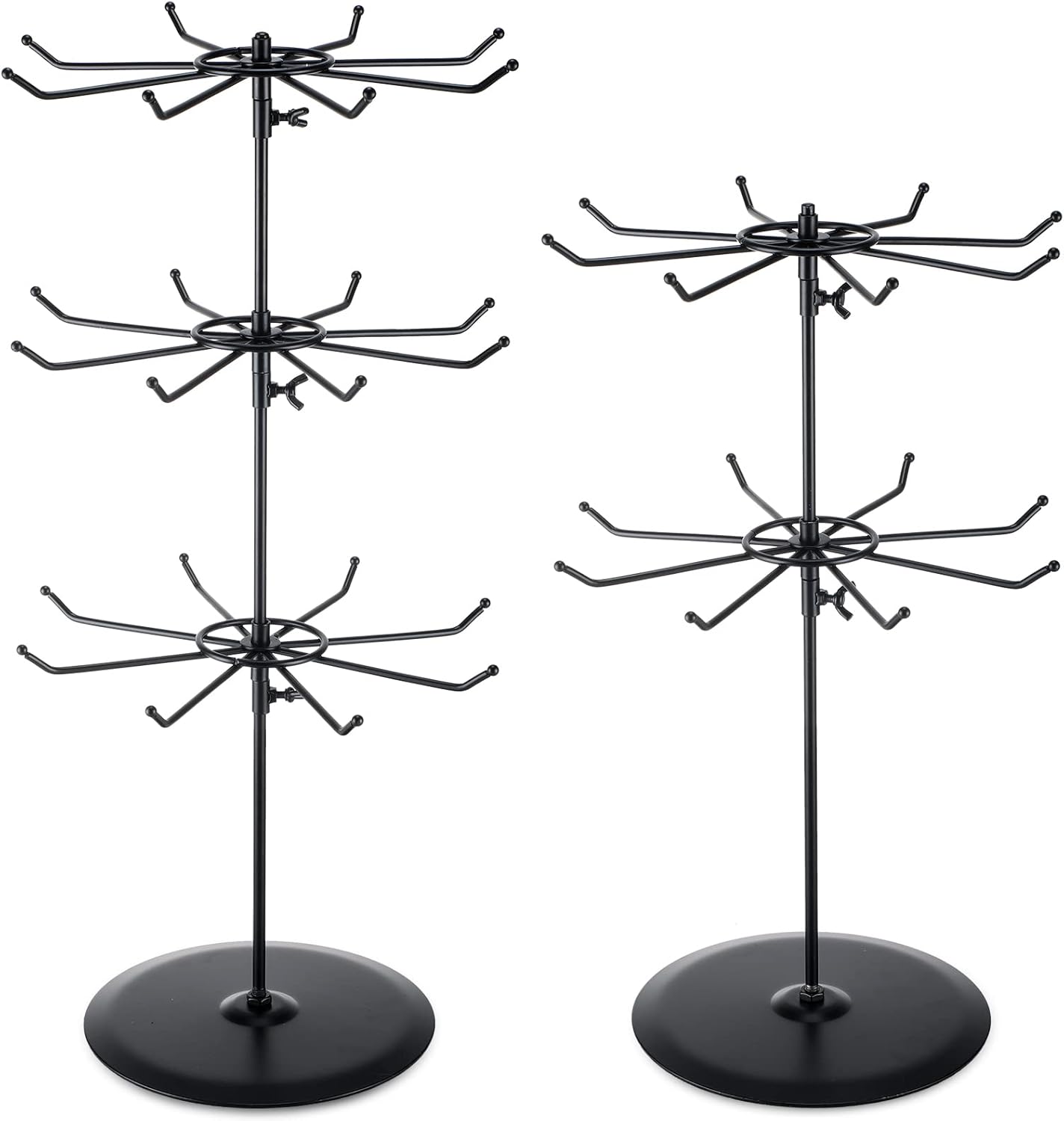 Marsui Rotating 2 Tier Display Rack Adjustable 3 Tier