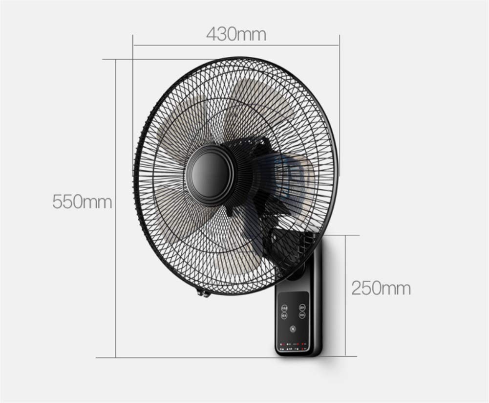 Ventilatori da Parete Ventilatore a Muro 16 Pollici Famiglia Controllo Remoto Muro Ventilatore Ristorante Muro Elettroventilatore Industriale 60W