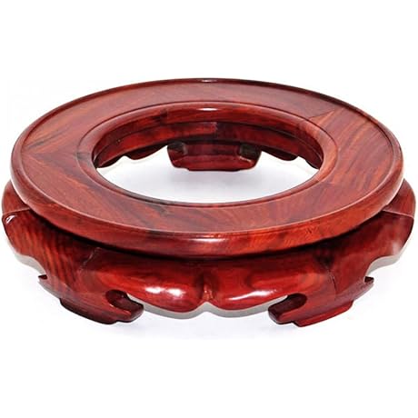 Oriental Decor Wooden Vase Plant Stand Display