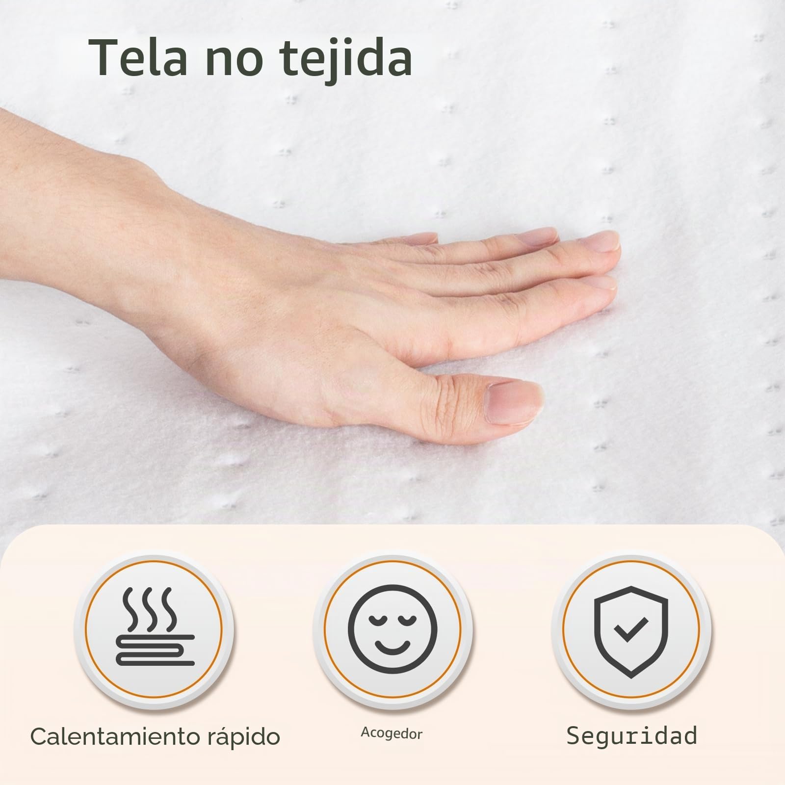 Todeco Calefacción bajo la Cama Calientacamas Eléctrico Doble 160x140cm