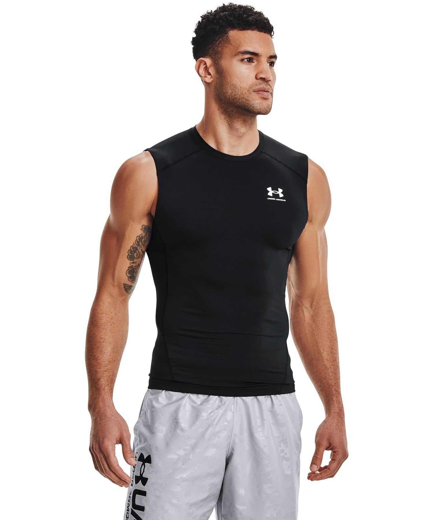 Under Armour Men's Training Base Layer UA HeatGear Armour Compression Sleeveless Shirt