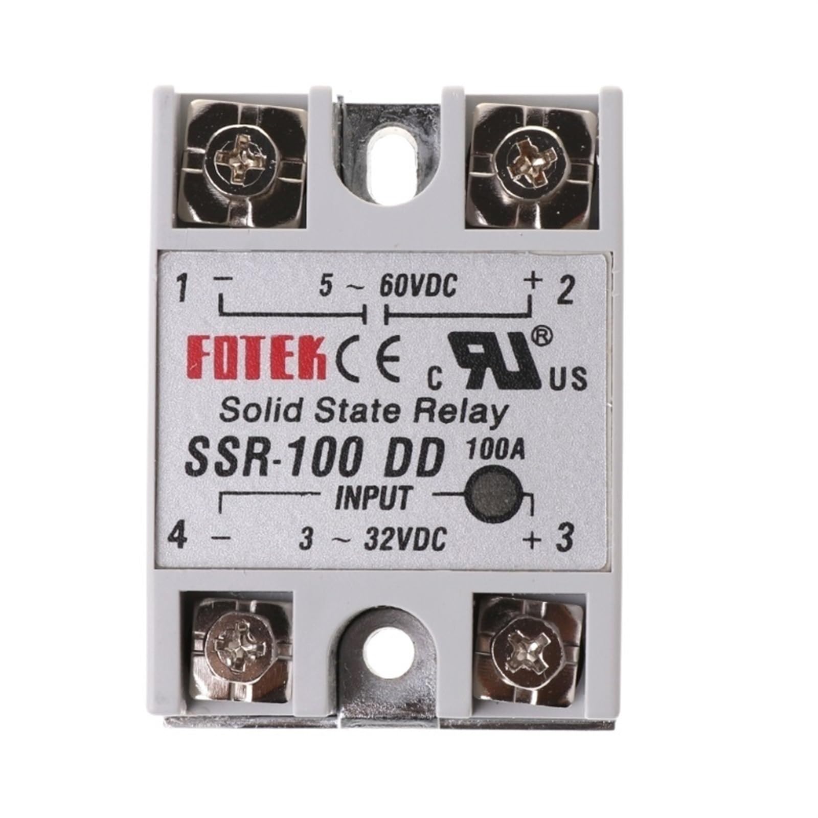 Module relais statique SSR-100 DD 100 A 3-32 V for entrée CC 5-60 V