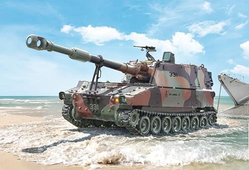 Miniatura 9 de Italeri -6589 M109 A2A3G, Escala 135, Kit de Modelo, Modelo de Plástico para Ensamblar, Modelado, Verde, IT6589