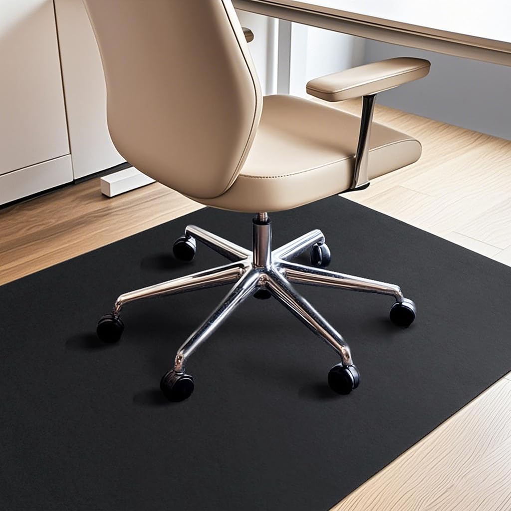COSYLAND Tapis de protection antidérapant pour sols durs - 90x120 cm - Bruit amorti - Noir