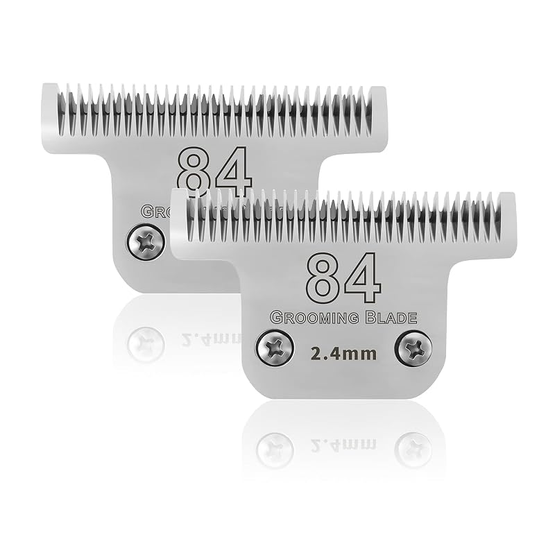 Lâmina de Reposição T84# para Máquina de Tosa de Cães em Aço Inoxidável DODAER, 2,4 mm, Pacote com 2