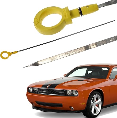 Varilla de nivel de aceite de motor compatible con Chrysler 300 Dodge Charger Challenger Magnum 2005-2010 de repuesto de acero inoxidable 917-323