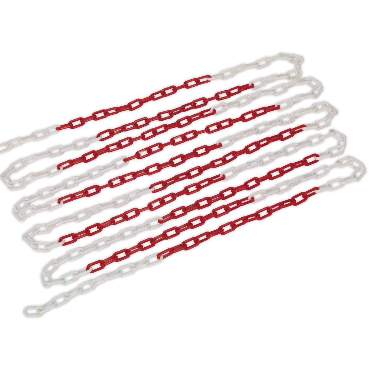 Sealey HSC25M 25mtr x 6mm Red/White Plastic Chain