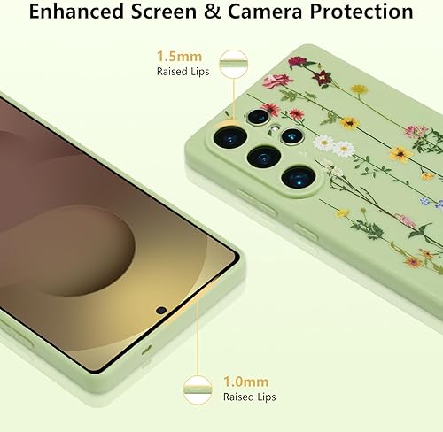 Vista 252 de ZTOFERA Funda protectora delgada para Samsung Galaxy S21 FE 5G, bonito diseño de flores para niñas y mujeres, funda protectora delgada para Galaxy