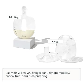 Willow - 360 Pump Spill-Proof Breast Milk Bags - 48 Ct - Holds 4 oz. Per Self-Sealing Storage Bag - Compatible with Willow 360 or 3.0 Wearable Hands Free Breast Pump | Self-sealing storage bags, compatible with Willow 360 or 3.0 wearable hands-free breast pump