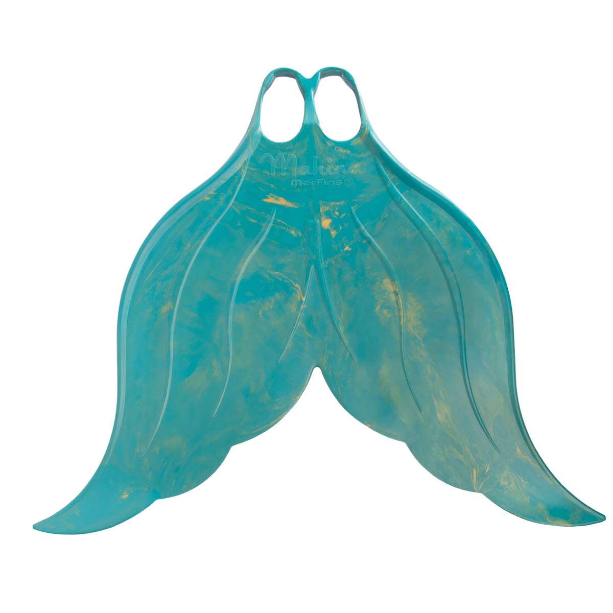 Mahina Mermaid Kids MerFin Classic Swim Mono-Fin Costume, X-Small, Aqua