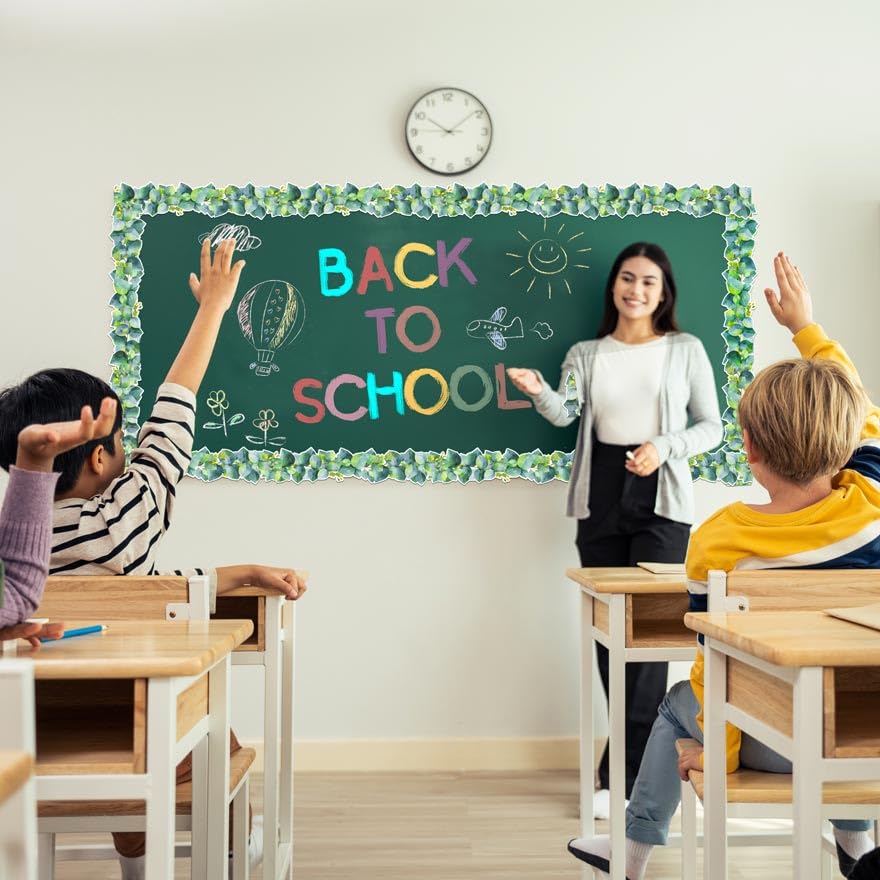 Rollo Borde Decorativo Lápiz 21m X 7cm - Para Pizarras, Tablones Aula, Decoración Escolar