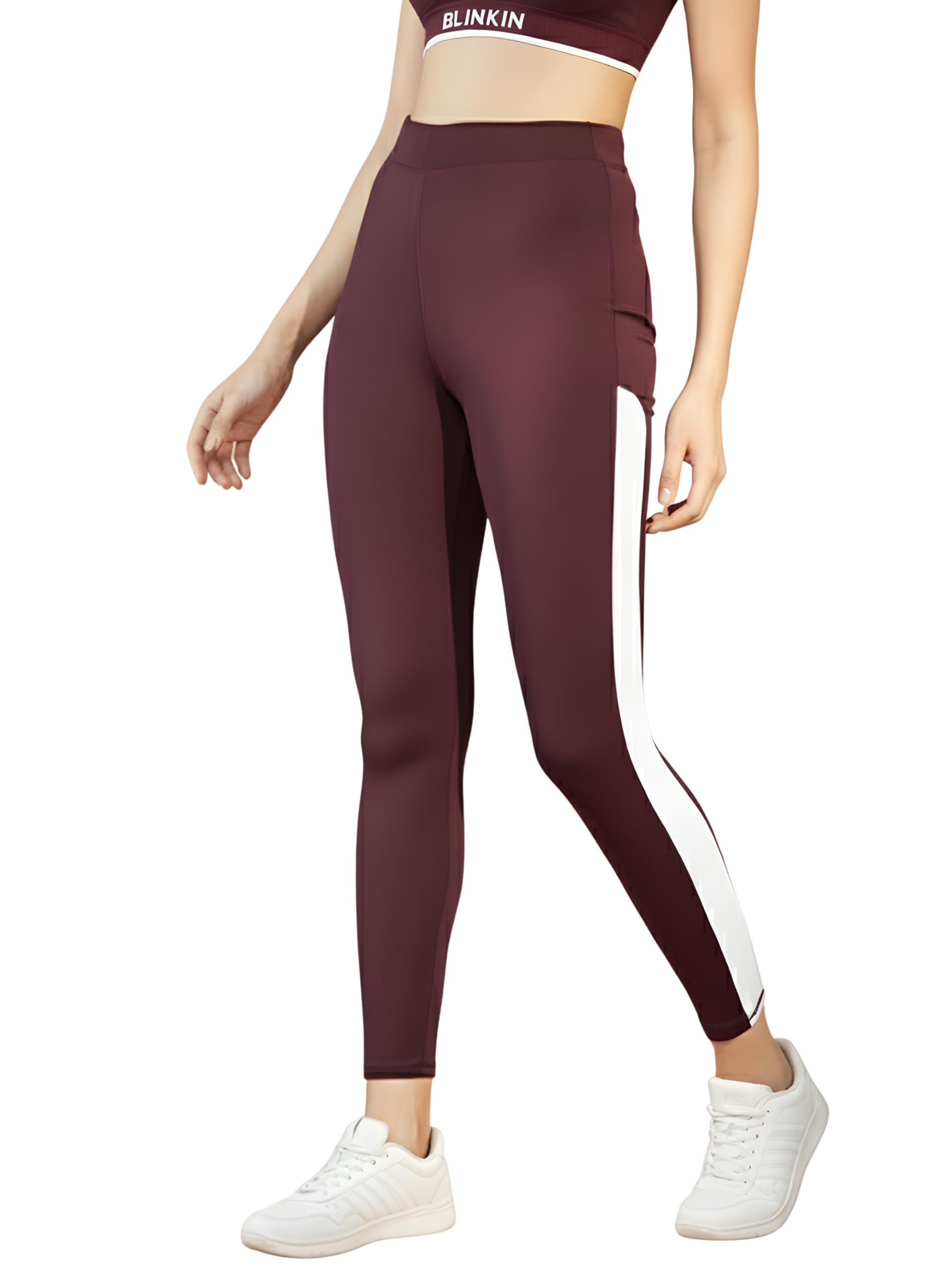 BLINKIN Women's Stretch Fit Mid Rise Pants