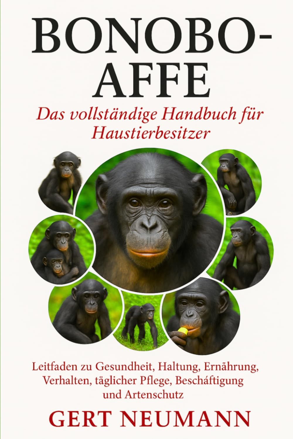 BONOBO-AFFE Das vollständige Handbuch für Haustierbesitzer: Leitfaden zu Gesundheit, Haltung, Ernährung, Verhalten, täglicher Pflege, Beschäftigung und Artenschutz