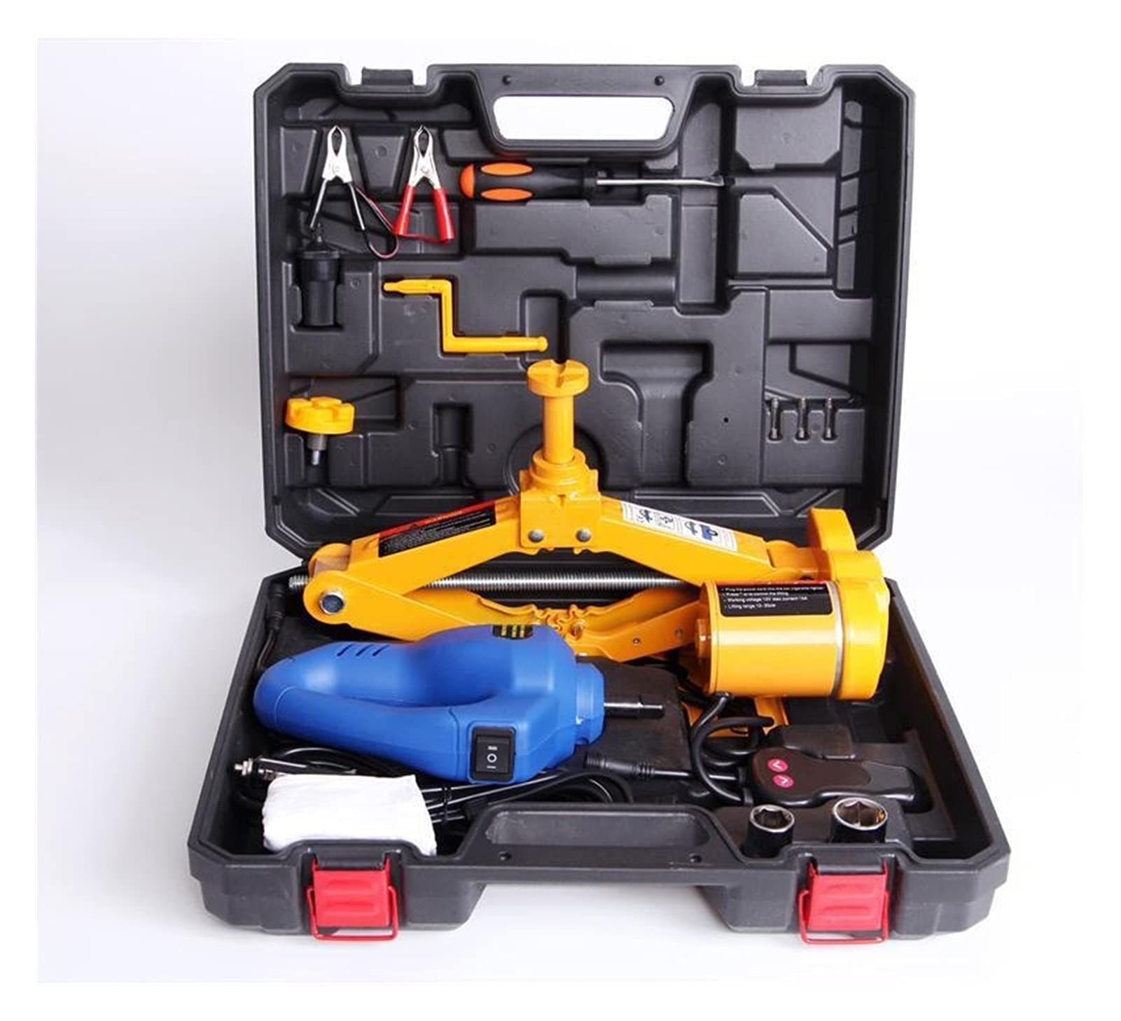 QUSYZD Trailer Jack, 12v Electric Jack Wrench Vehicle Emergency Rescue Tool Hydraulic Tire Changing,