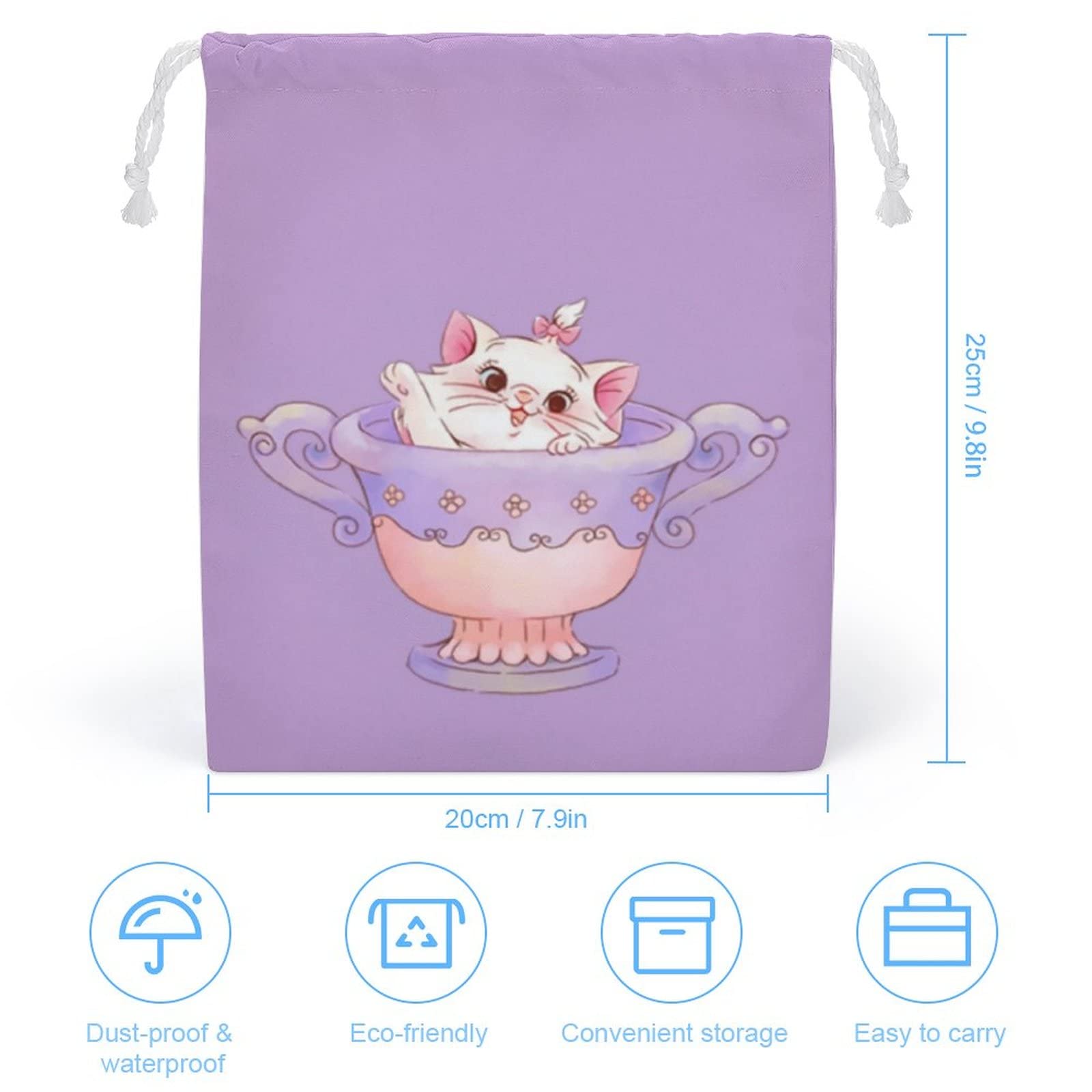 Amazon.co.jp: マリーちゃん 巾着袋 給食袋 収納袋 20*25cm 小物入れ
