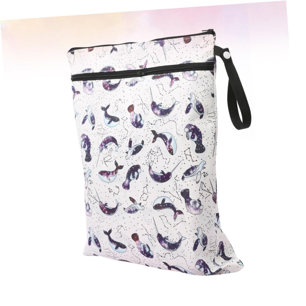 2piezas Bolsa De para Bebés Bolsa De Almacenamiento Reutilizable Diseño Impreso Contenedor para Secos y Húmedos para Uso Interiores y Exteriores