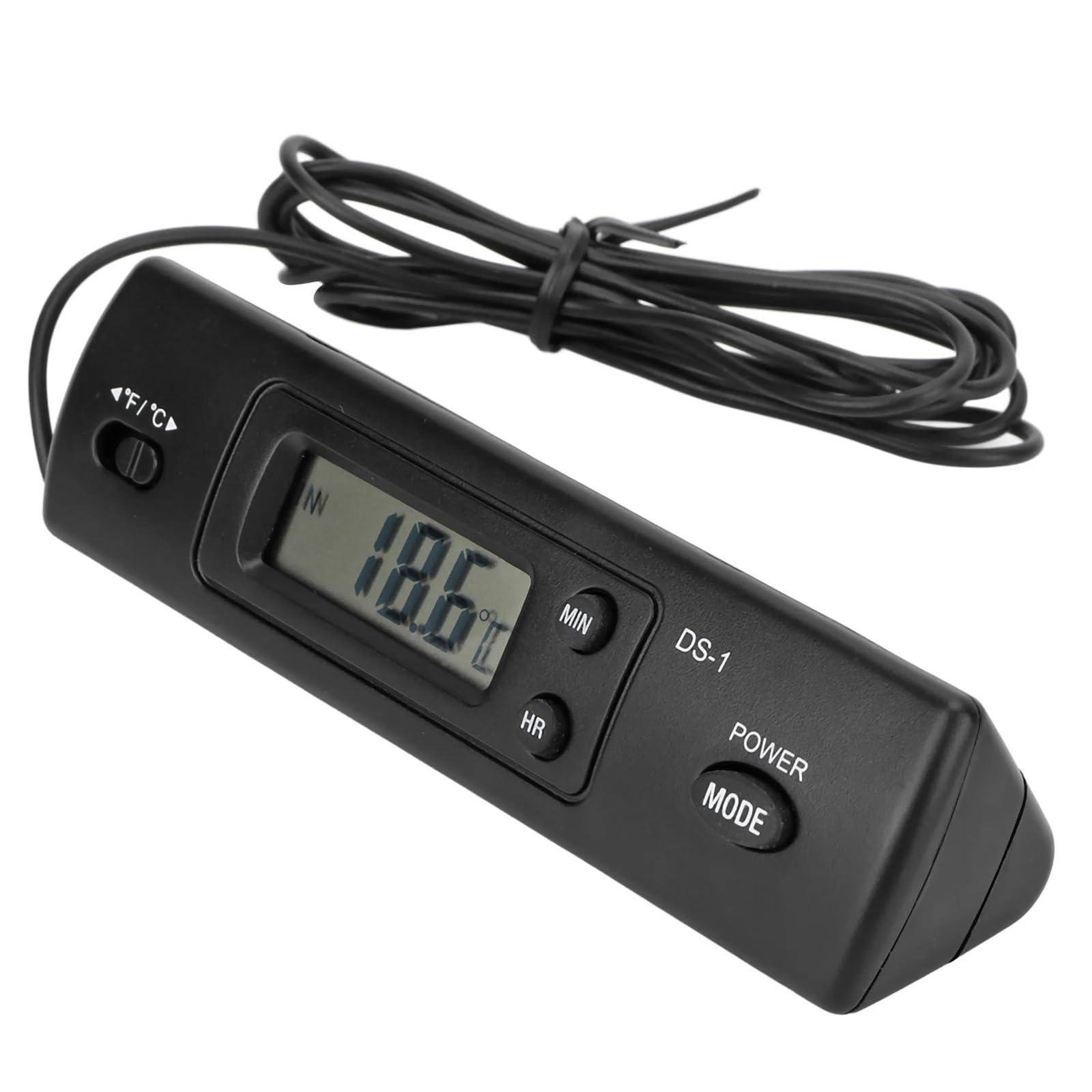 Reloj Digital de temperatura para coche, reloj electrónico multifuncional alta precisión para vehículo pieza de automóvil