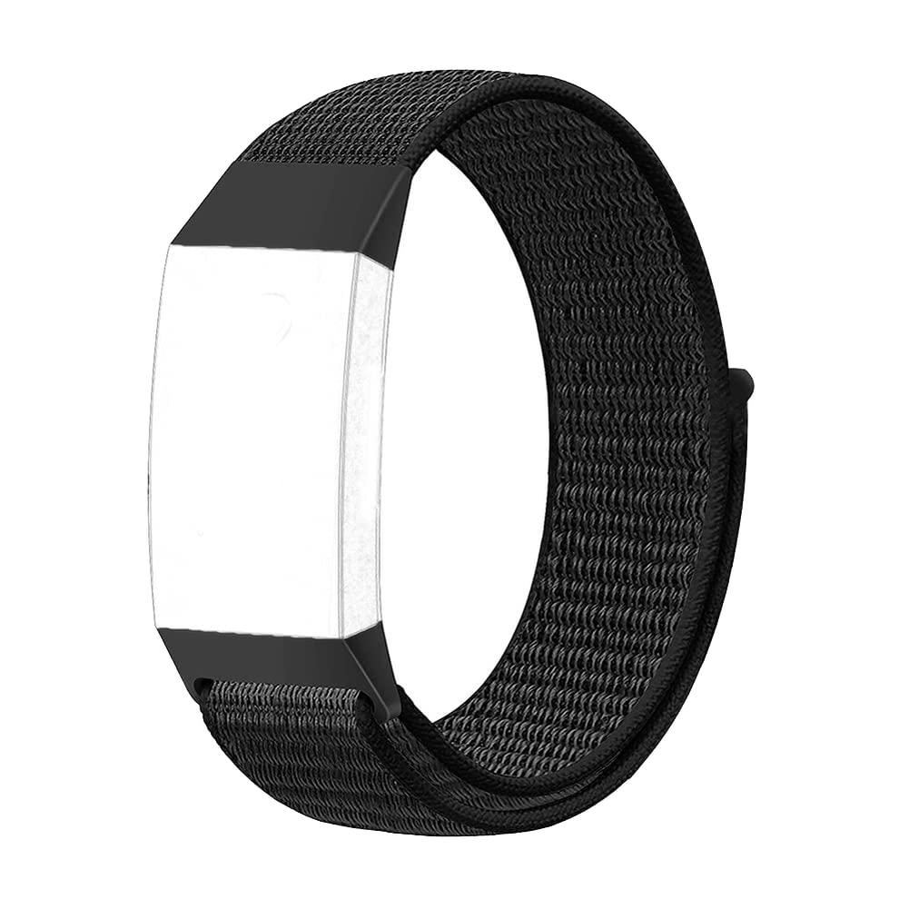 CellFAther Nylon straps Compatible with Fitbit Charge 4, Charge 4 SE, Charge 3 & Charge 3 SE (Jet Black) (B095WWQ7MR) Amazon Price History, Amazon Price Tracker
